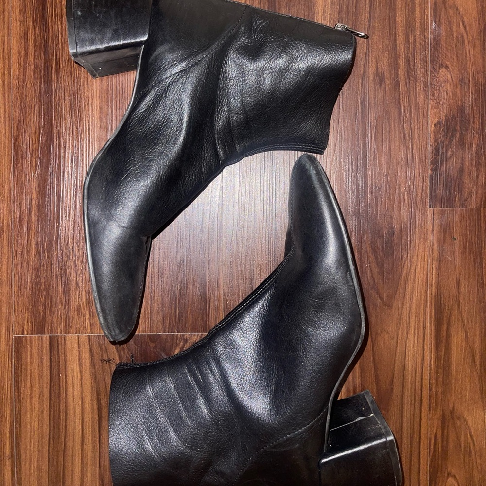 Spanish Leather Black Boots